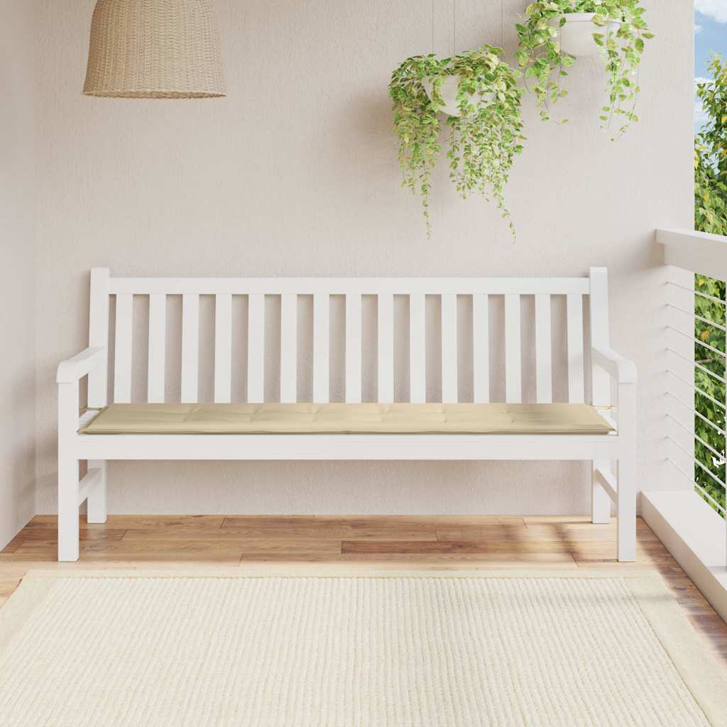 Sodo suoliuko pagalvėlė, smėlio spalvos, 180x50x3cm, audinys