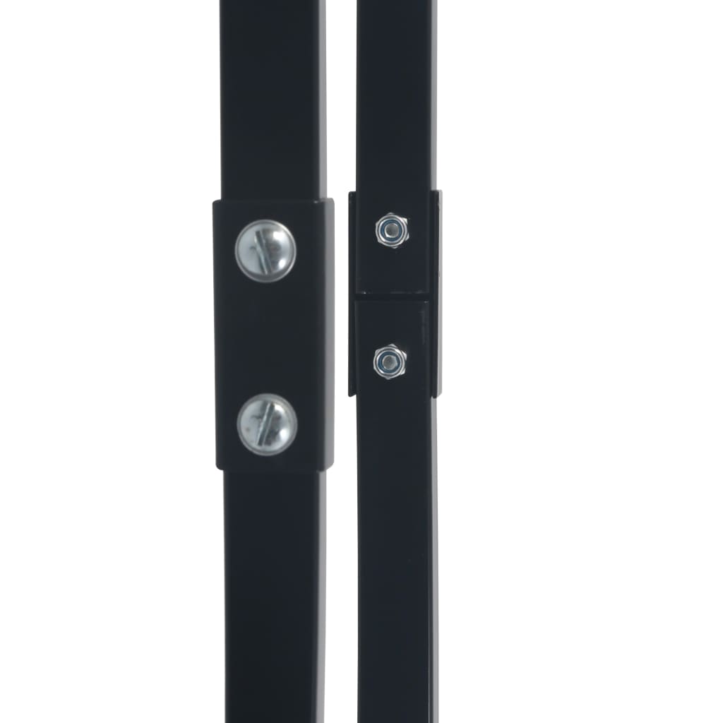 Stovas malkoms, juodos spalvos, 80x25x100cm, plienas