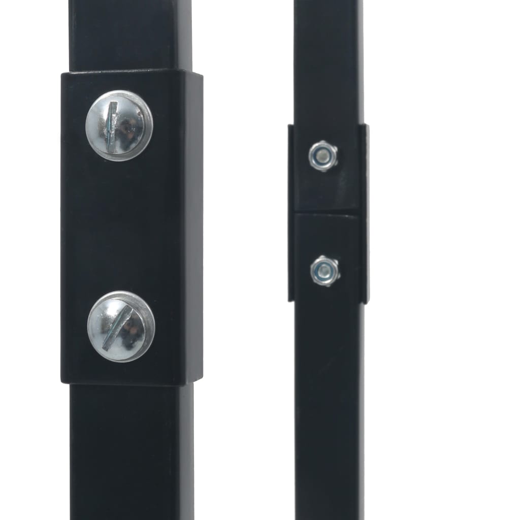 Stovas malkoms, juodos spalvos, 80x25x150cm, plienas