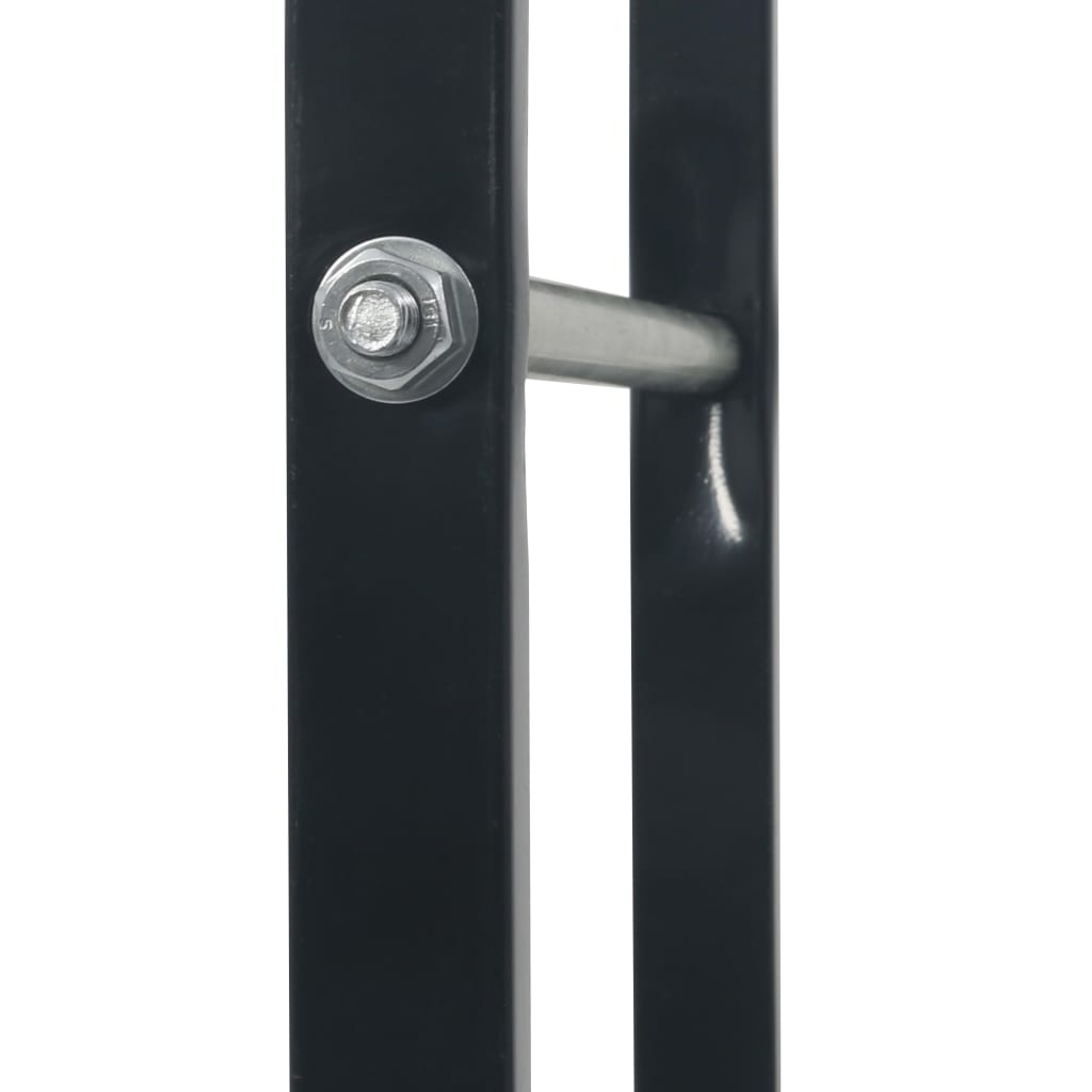 Stovas malkoms, juodos spalvos, 80x25x150cm, plienas
