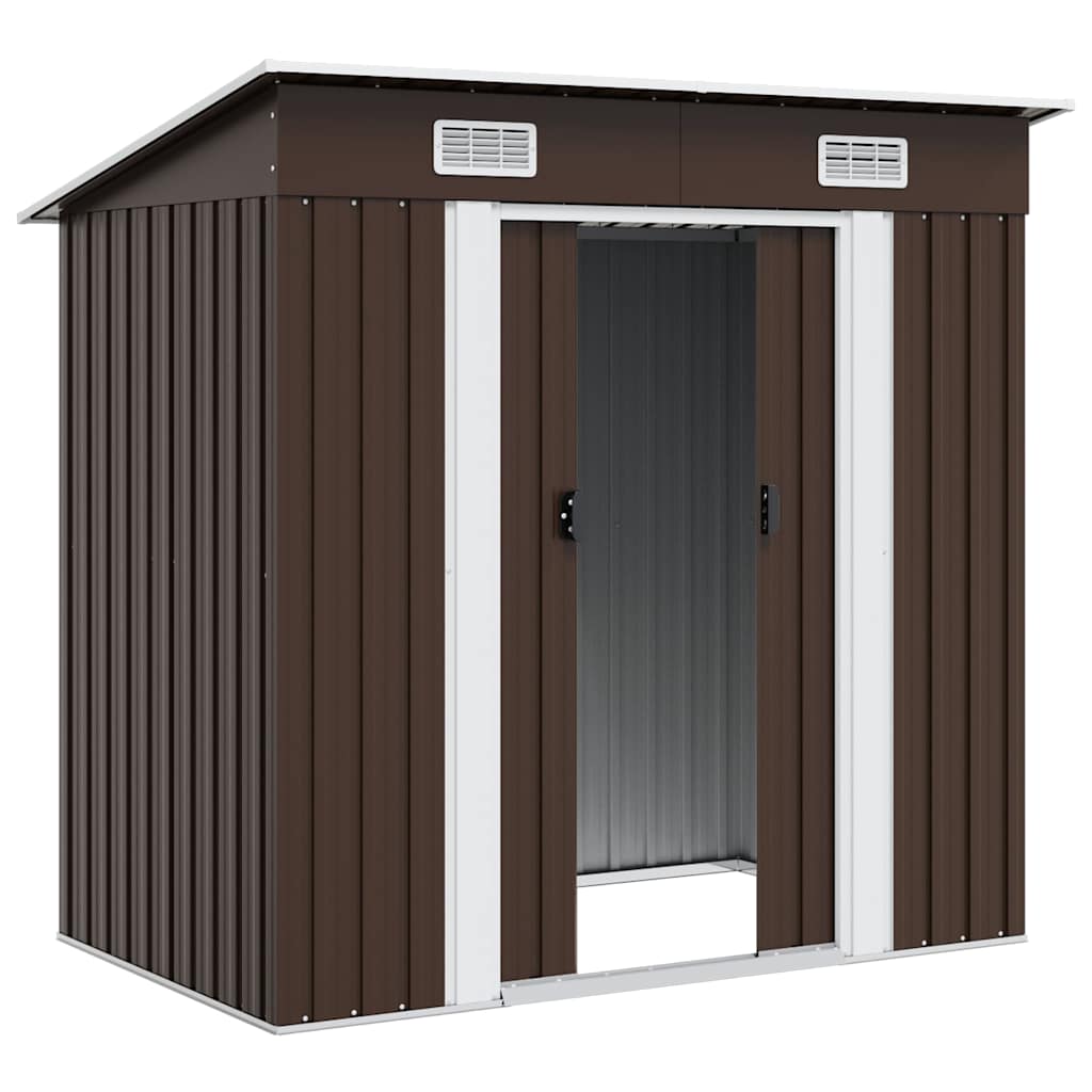 Storage shed DALTON, brown, 194x121cm