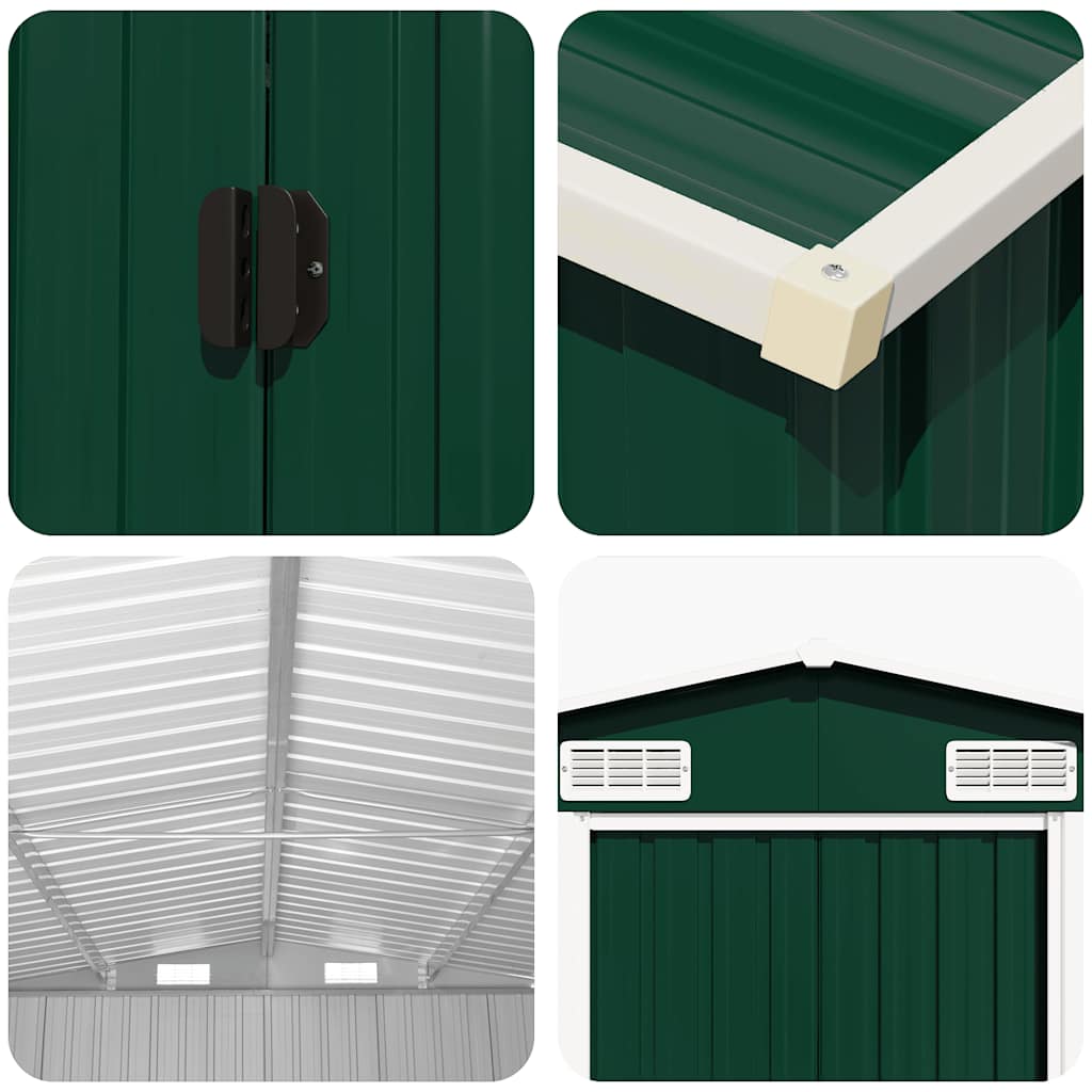 Shed DALTON, green, 257x779cm