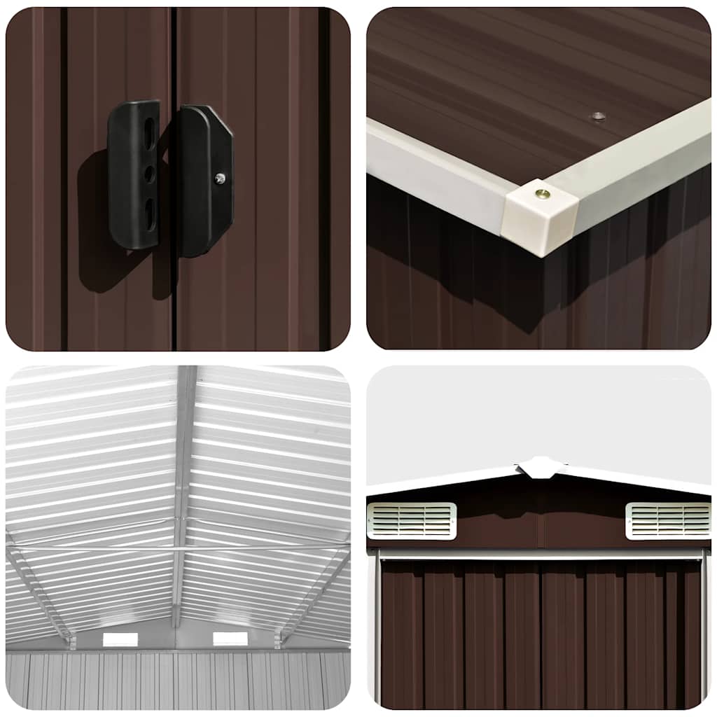 Shed DALTON, brown, 257x990cm