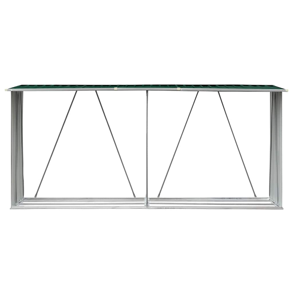 Sodo malkinė, žalia, 330x84x152cm, galvanizuotas plienas