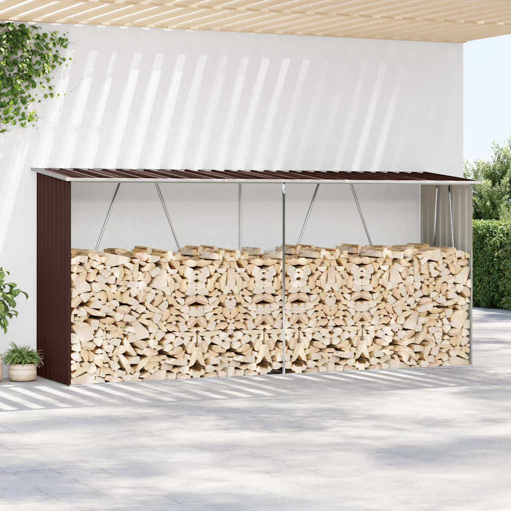 Sodo malkinė, ruda, 330x84x152cm, galvanizuotas plienas