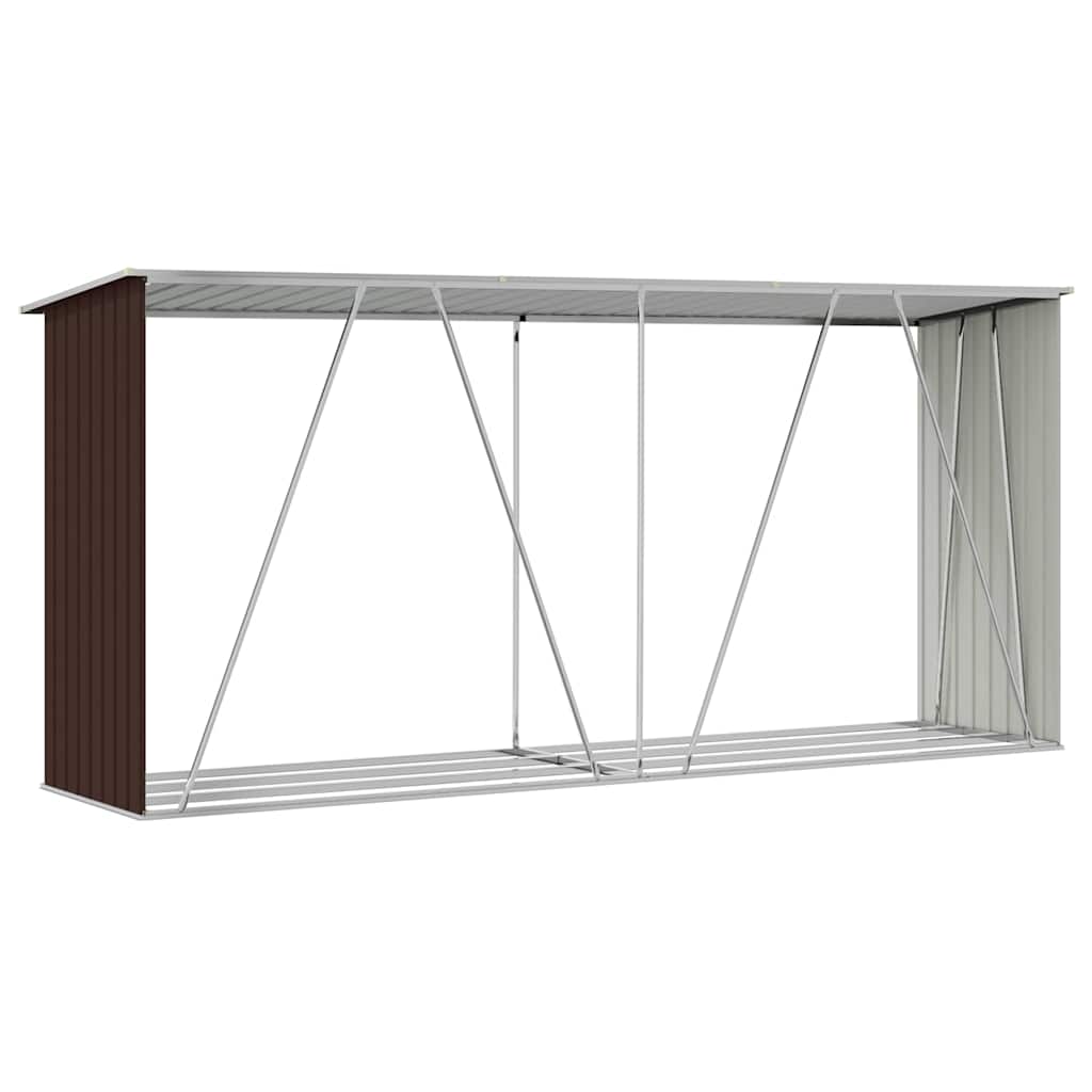 Sodo malkinė, ruda, 330x84x152cm, galvanizuotas plienas