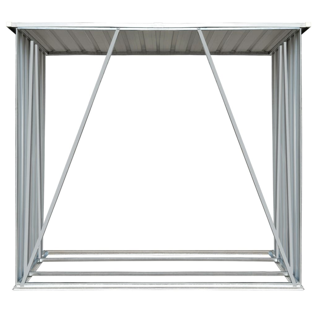Garden wood shed, anthracite, 163x83x154cm, galvanized steel