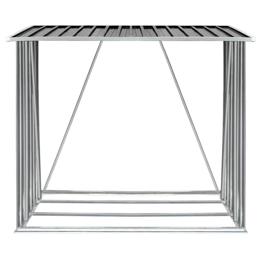 Garden wood shed, anthracite, 163x83x154cm, galvanized steel