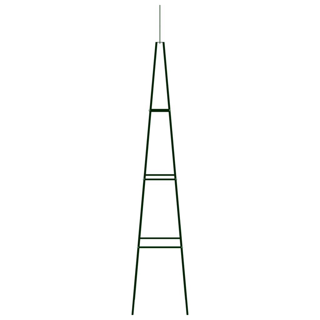 Stovai vijokliniams augalams, 2vnt., tamsiai žalia, 35x35x195cm