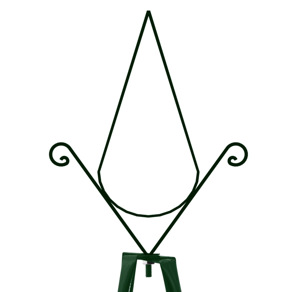 Plant supports for climbing plants, 2 pcs., dark green, 35x35x195cm