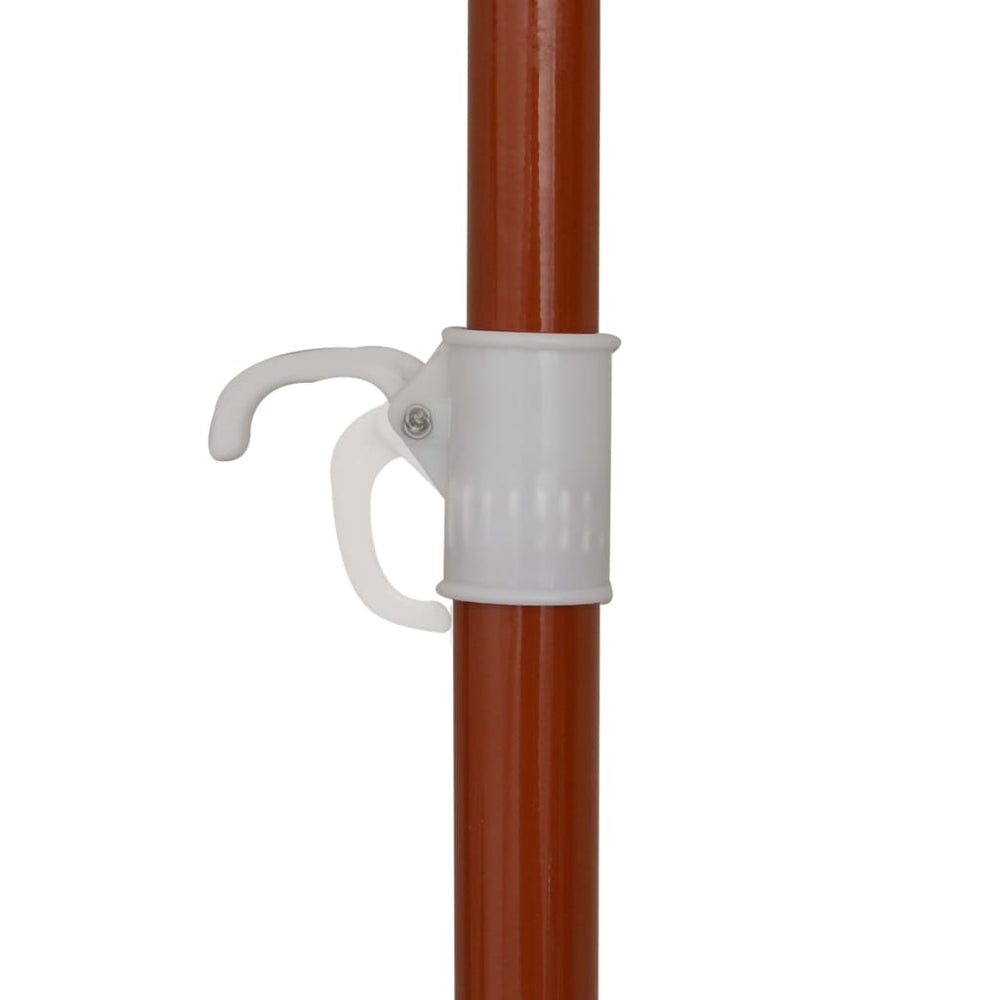 Sodo skėtis nuo saulės su plieniniu stulpu, antracito, 180cm