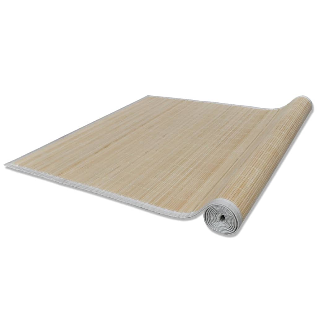 Rugs, 4 pcs, 120x180cm, natural bamboo, rectangular