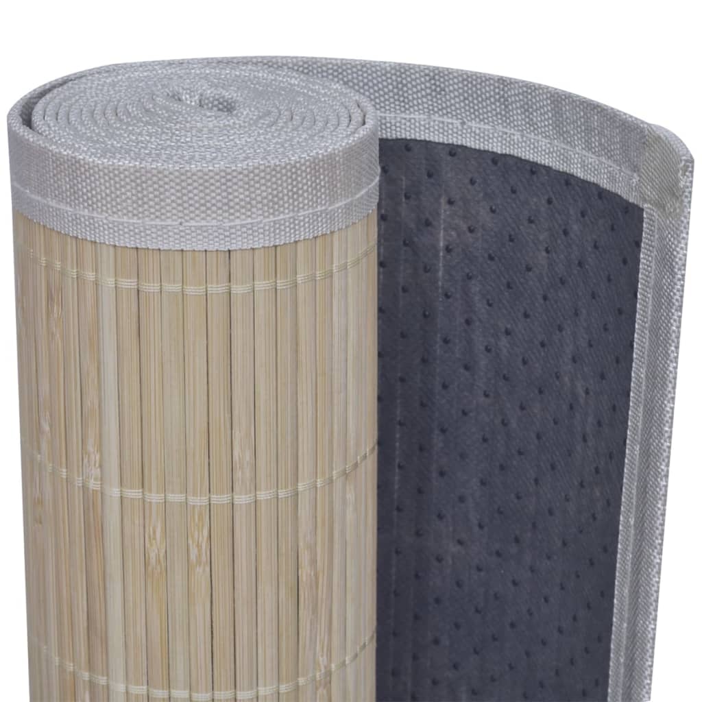 Rugs, 4 pcs, 120x180cm, natural bamboo, rectangular