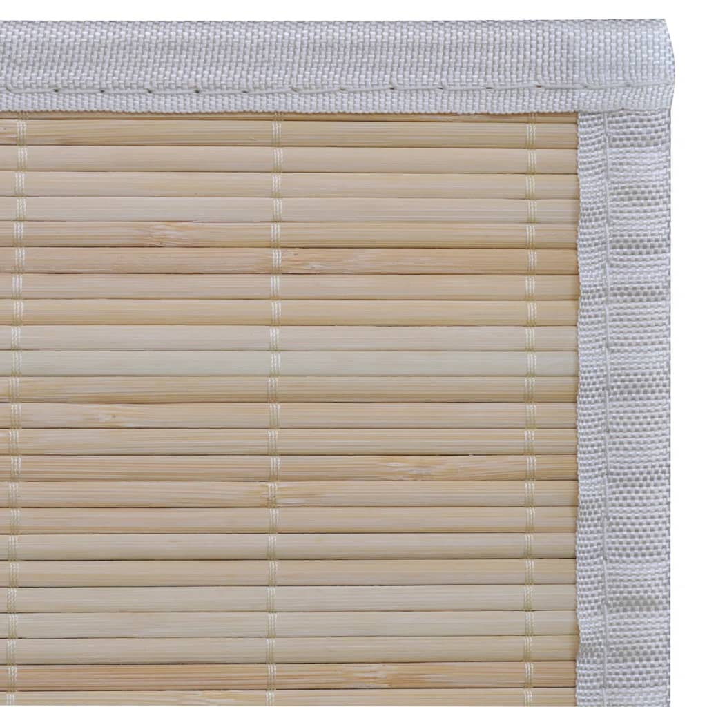 Rugs, 4 pcs, 120x180cm, natural bamboo, rectangular