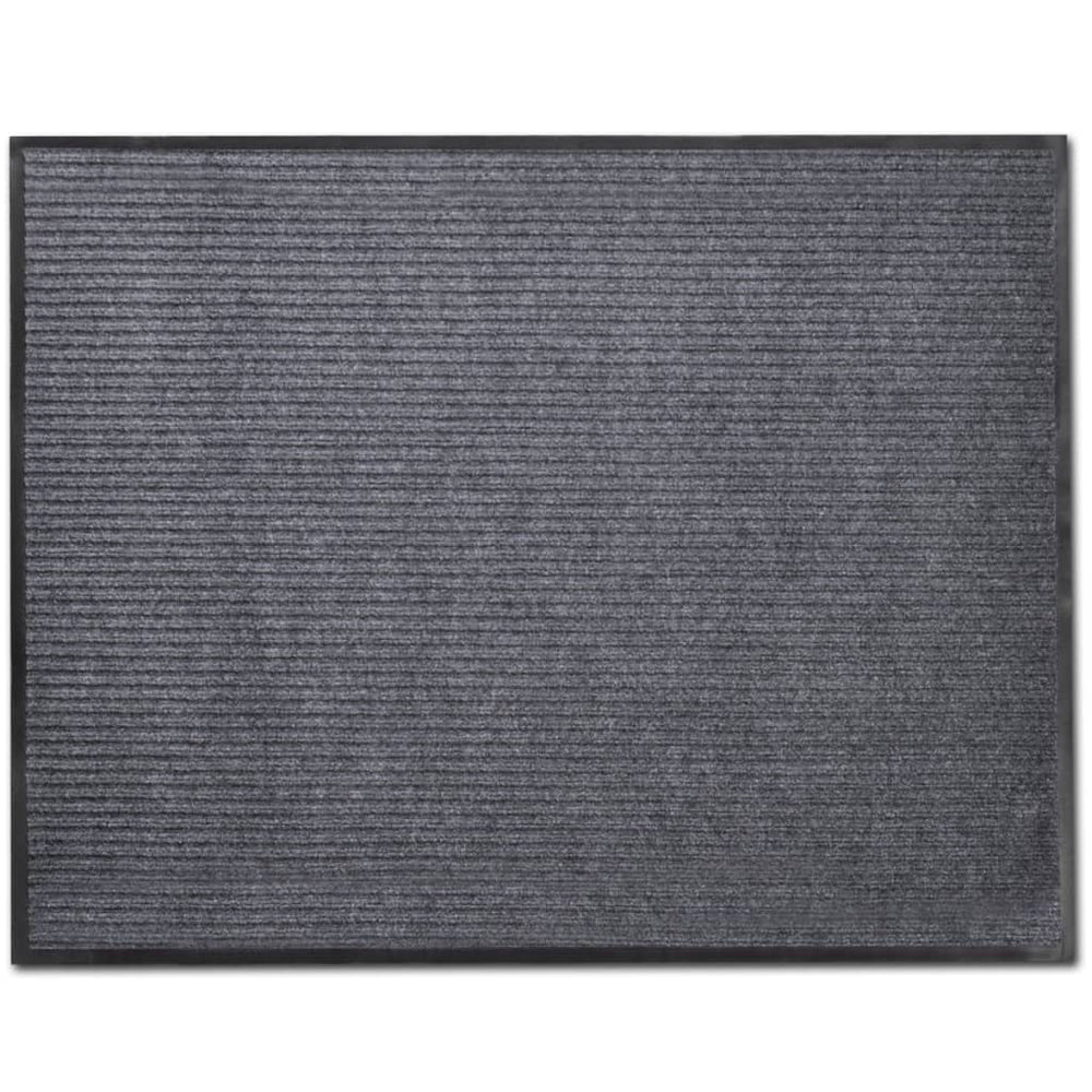 Durvju paklājiņi, 4 gab., pelēkā krāsā, 90x60cm, PVC