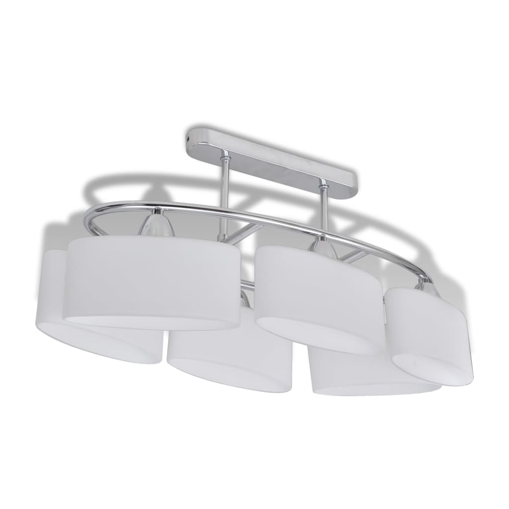 Ceiling lamps with glass shades, 2 pcs.