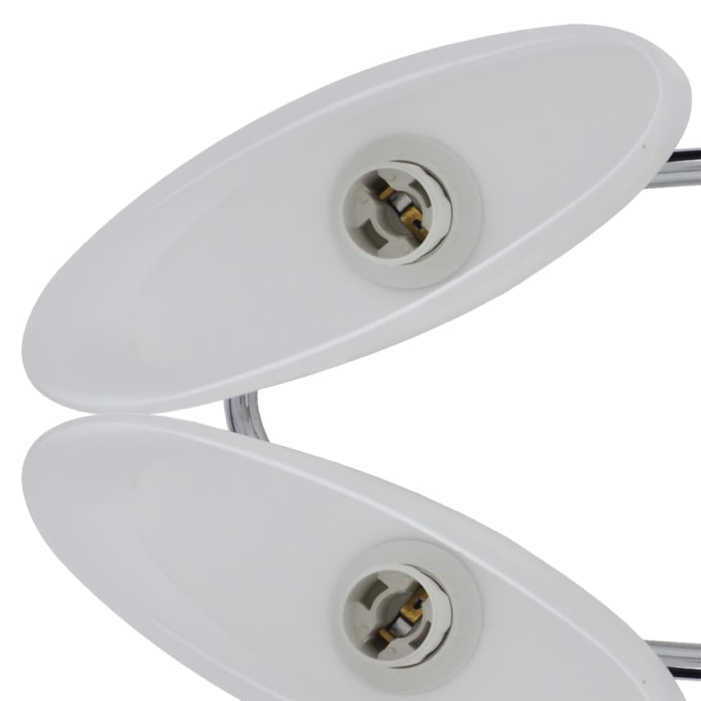 Ceiling lamps with glass shades, 2 pcs.