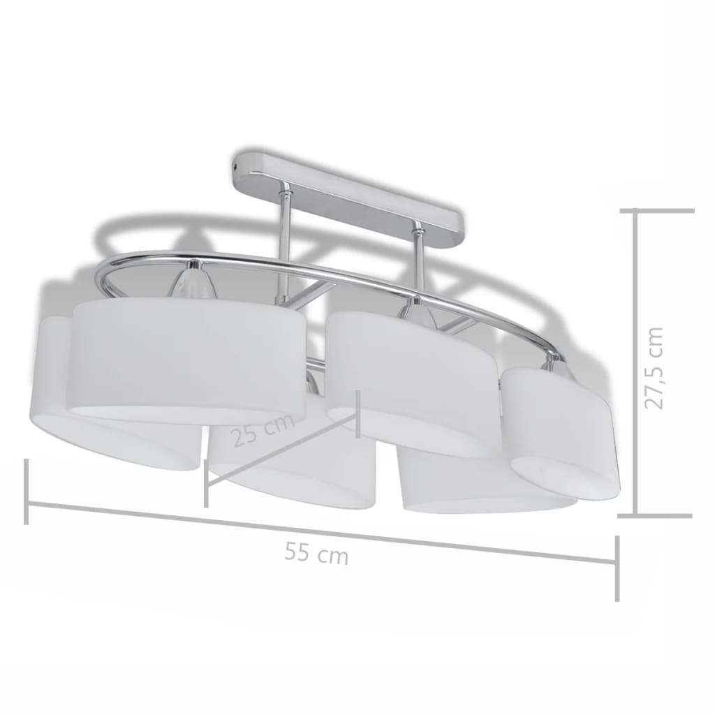 Ceiling lamps with glass shades, 2 pcs.