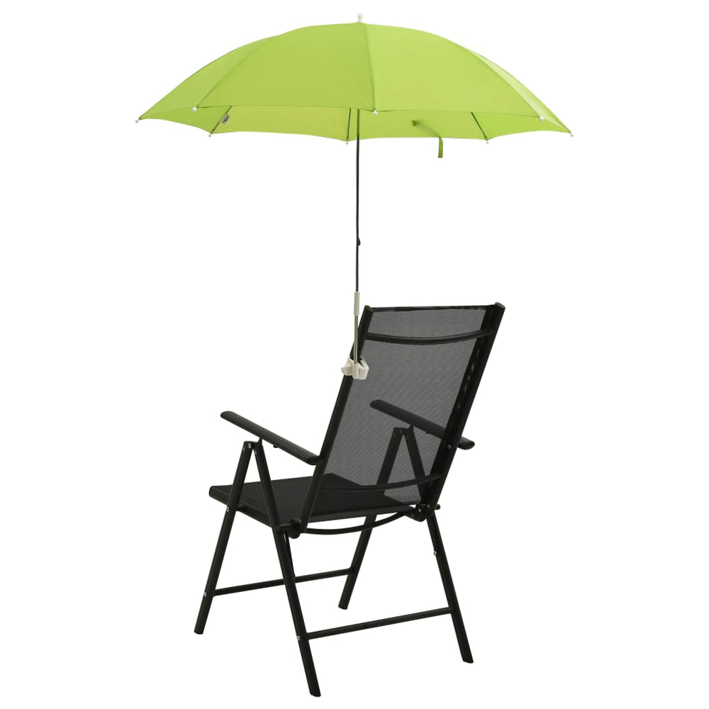 Umbrellas for camping chair, 2pcs, green, 105cm