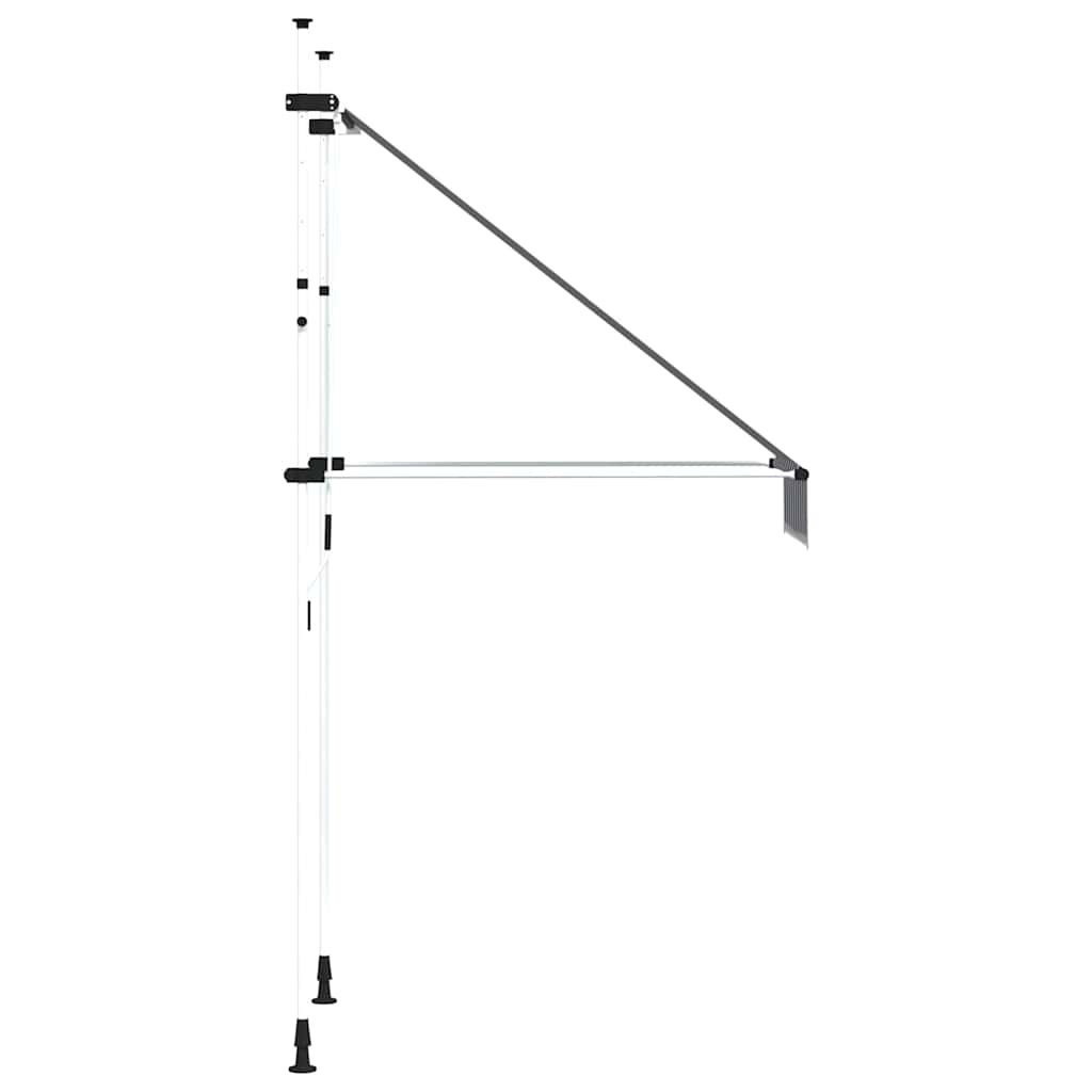 Rankiniu būdu ištraukiama markizė, mėlyni/balti dryžiai, 100cm