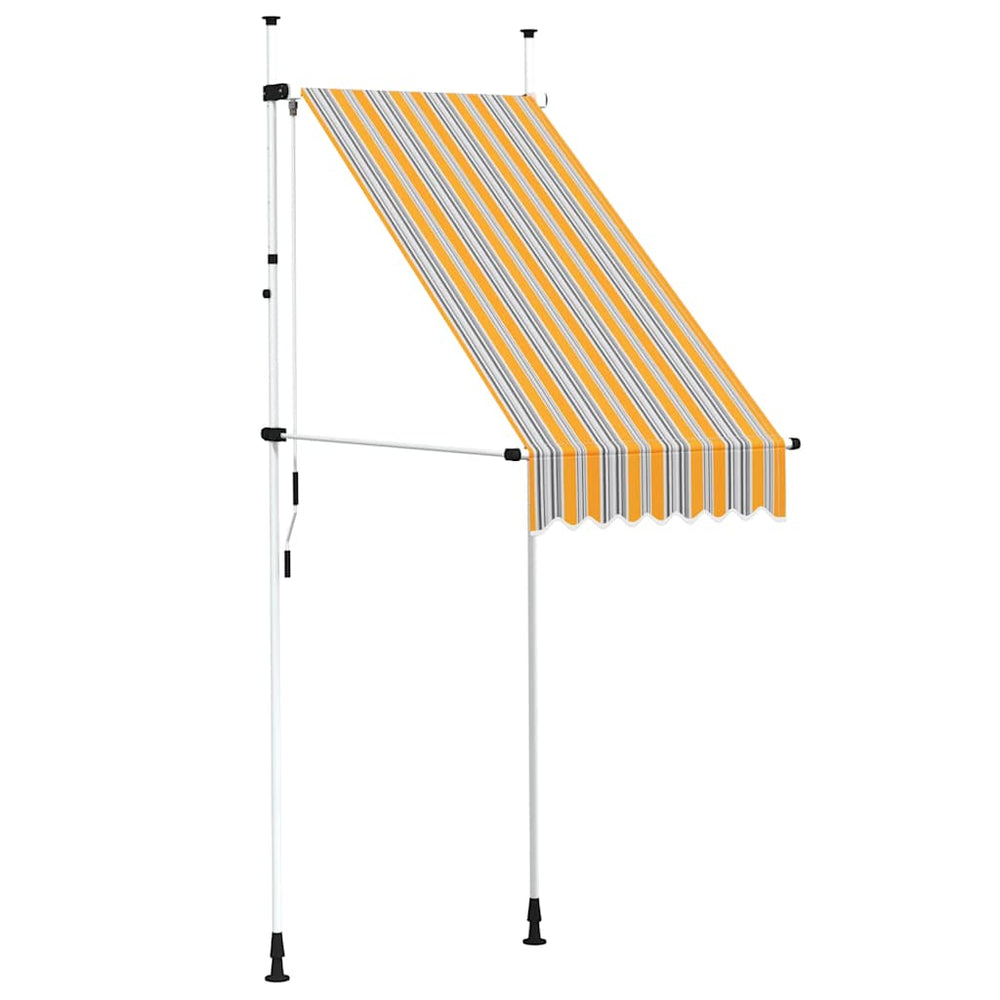 Rankiniu būdu ištraukiama markizė, geltona ir mėlyna, 100cm