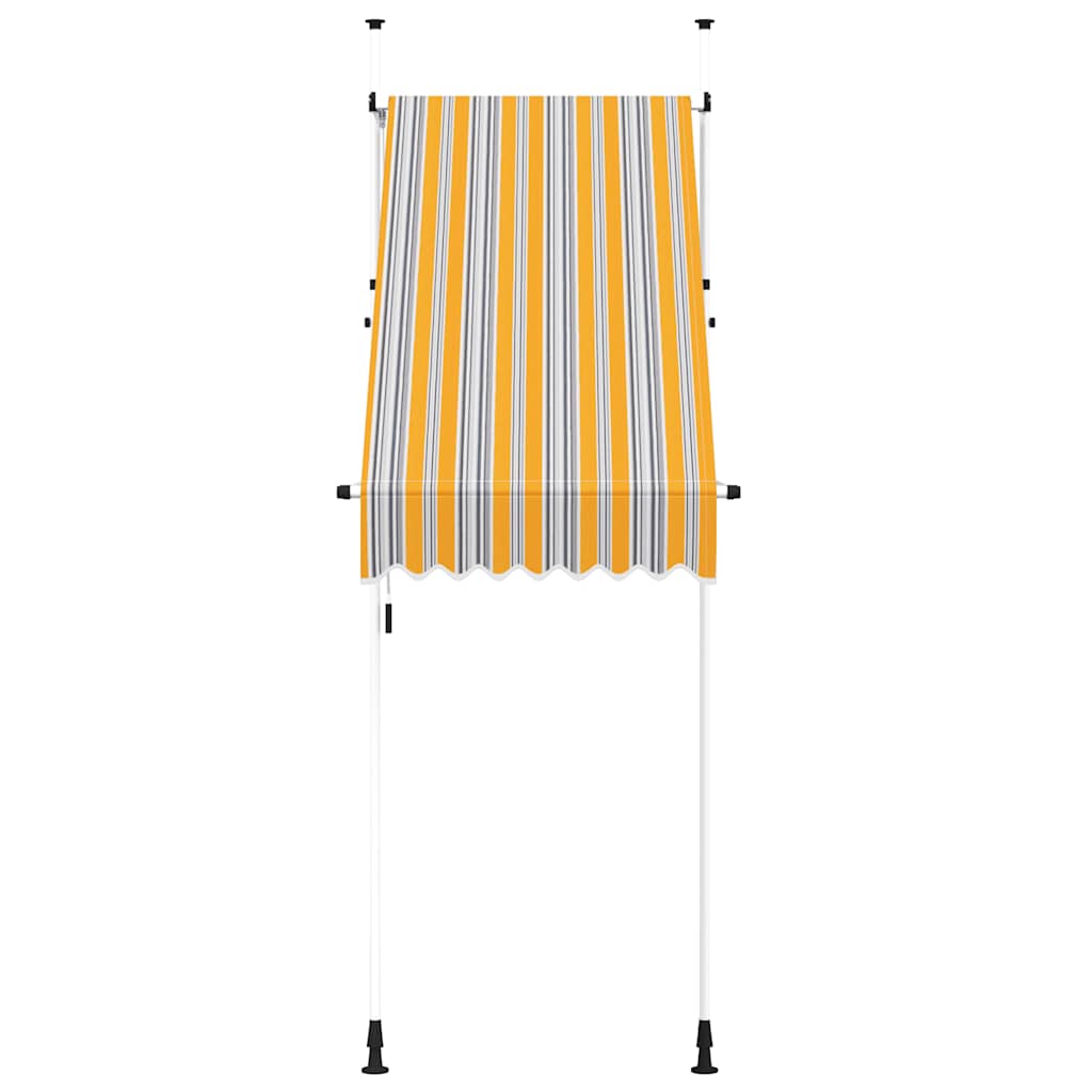Rankiniu būdu ištraukiama markizė, geltona ir mėlyna, 100cm