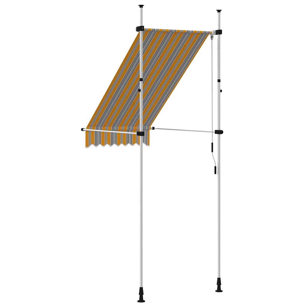Rankiniu būdu ištraukiama markizė, geltona ir mėlyna, 100cm