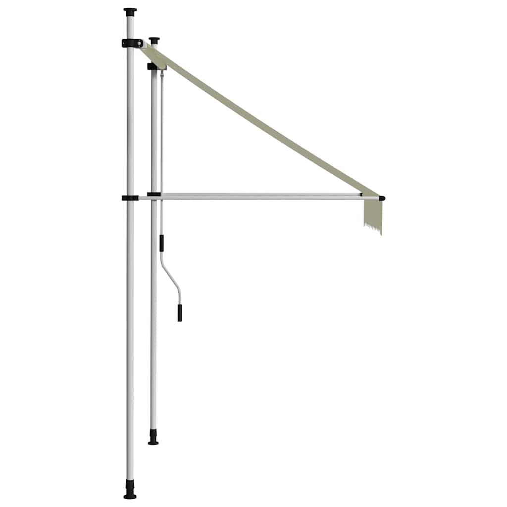 Rankiniu būdu ištraukiama markizė, kreminės spalvos, 100cm