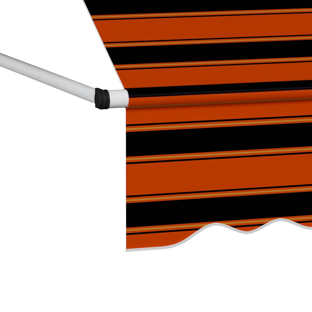 Rankiniu būdu ištraukiama markizė, oranžinė ir ruda, 200cm