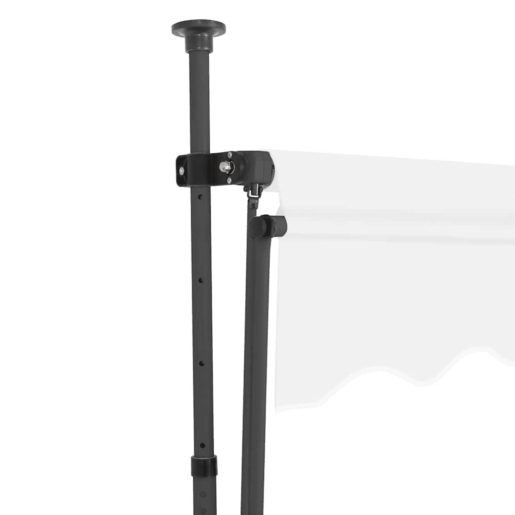 Manual Retractable Awning with LED, Cream, 150cm