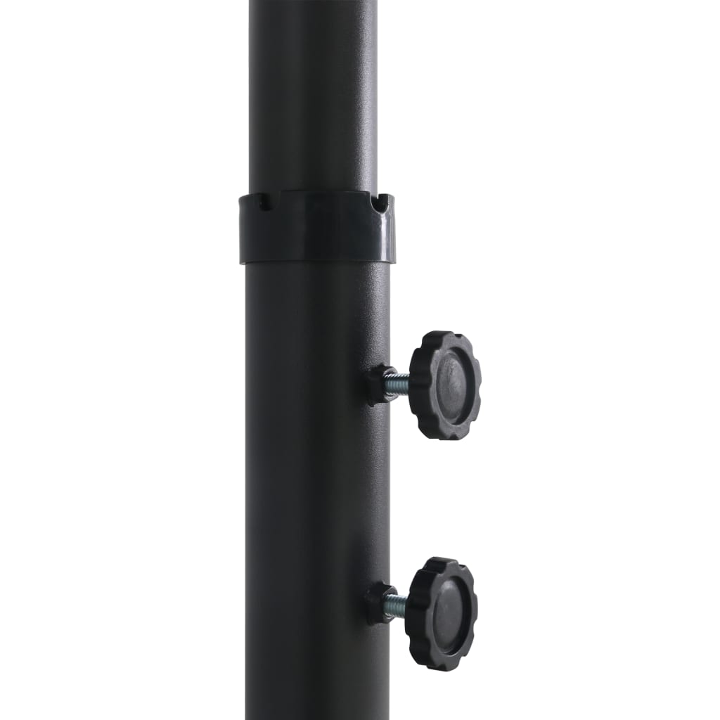 Lauko skėtis nuo saulės su aliuminio stulpu, mėlynas, 460x270cm