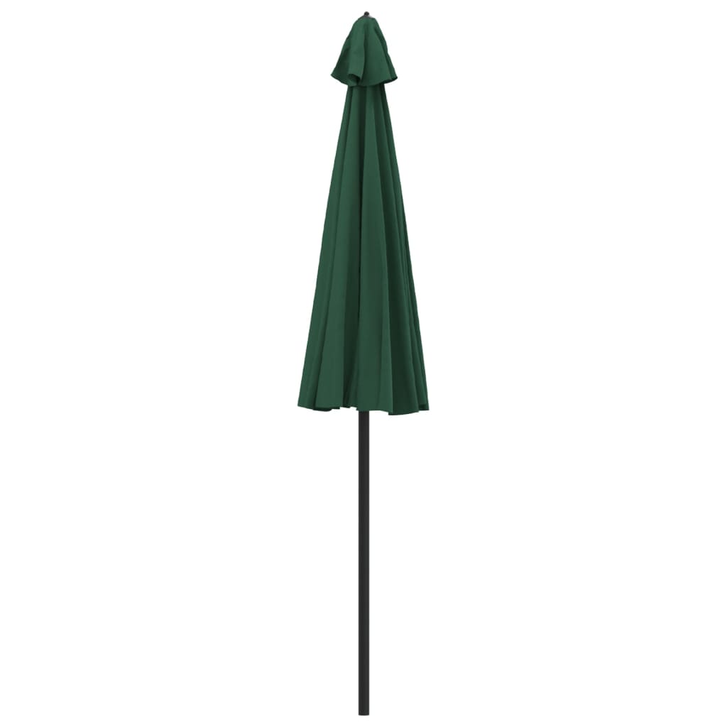 Lauko skėtis nuo saulės su aliuminio stulpu, žalias, 270cm