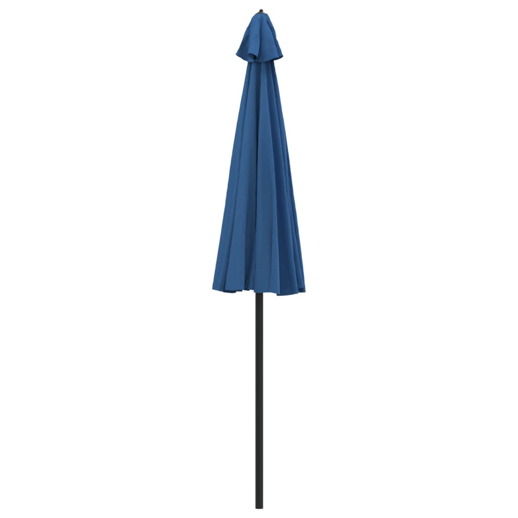 Lauko skėtis nuo saulės su aliuminio stulpu, mėlynas, 270cm