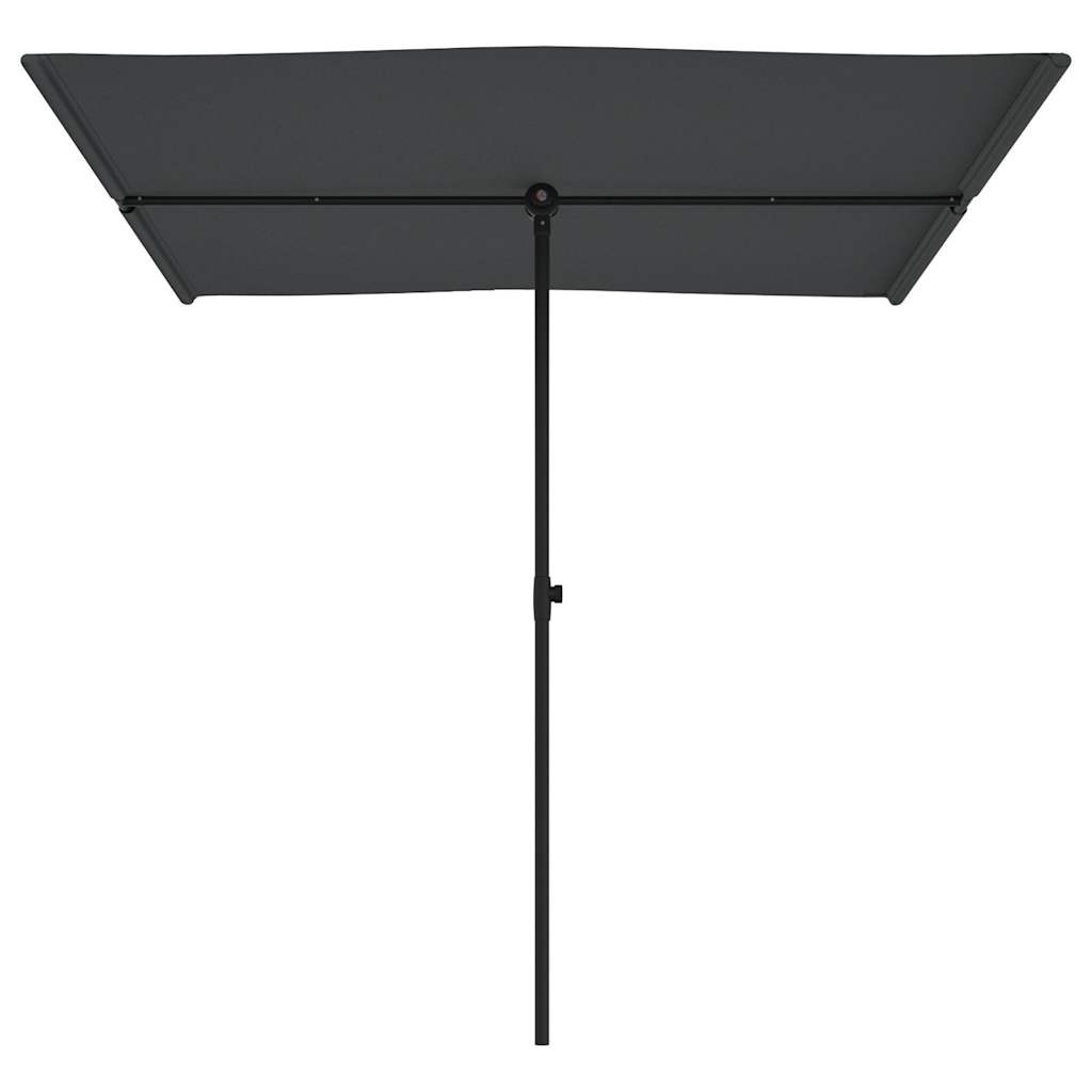 Sodo skėtis nuo saulės su aliuminio stulpu, antracito, 2x1,5m