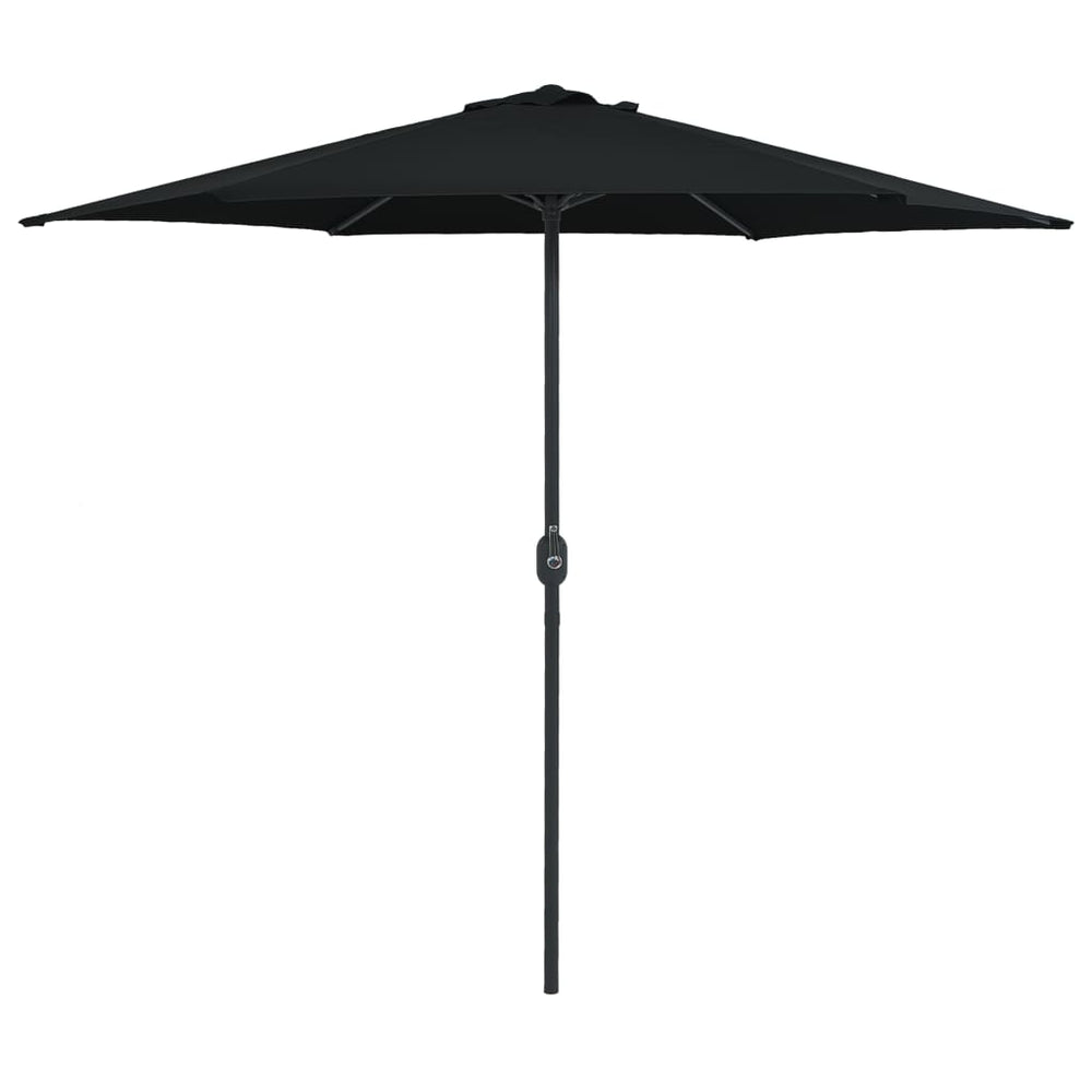 Garden Umbrella with Aluminum Pole, Black, 270x246cm