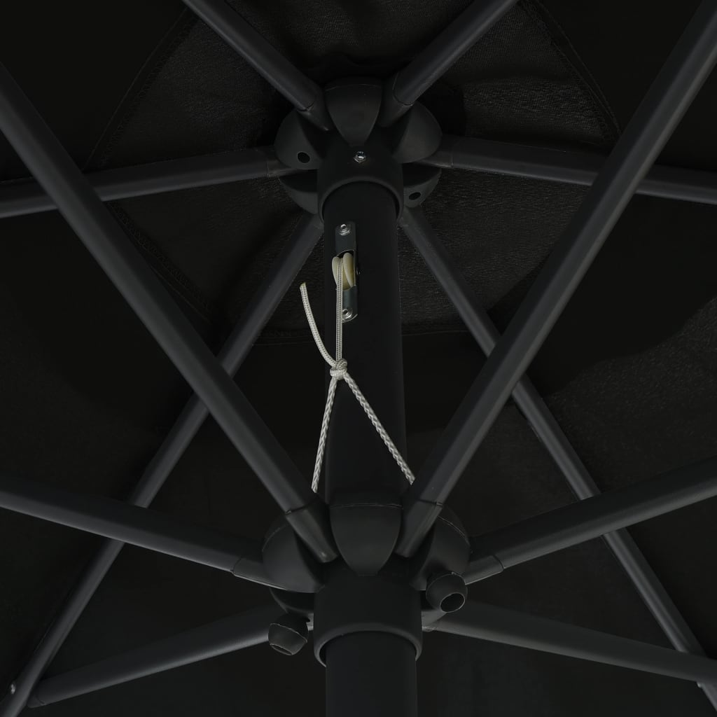 Sodo skėtis BLAINE, juoda, 270x246cm