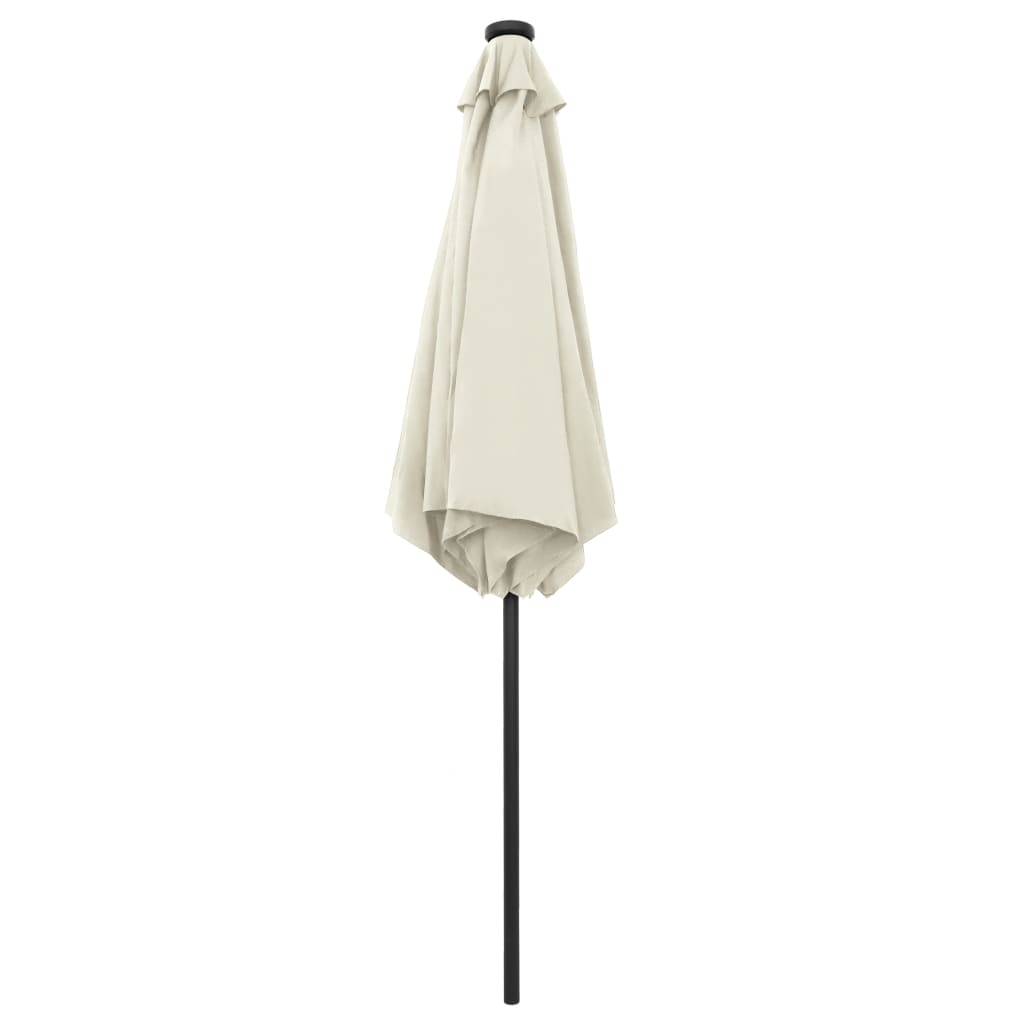 Sodo skėtis LED BLAIR, smėlinė balta, 270x236cm
