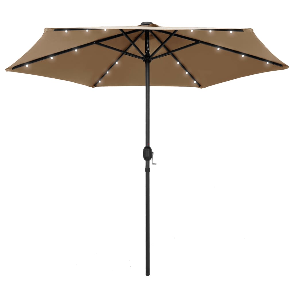 Sodo skėtis LED BLAIR, taupe, 270x236cm