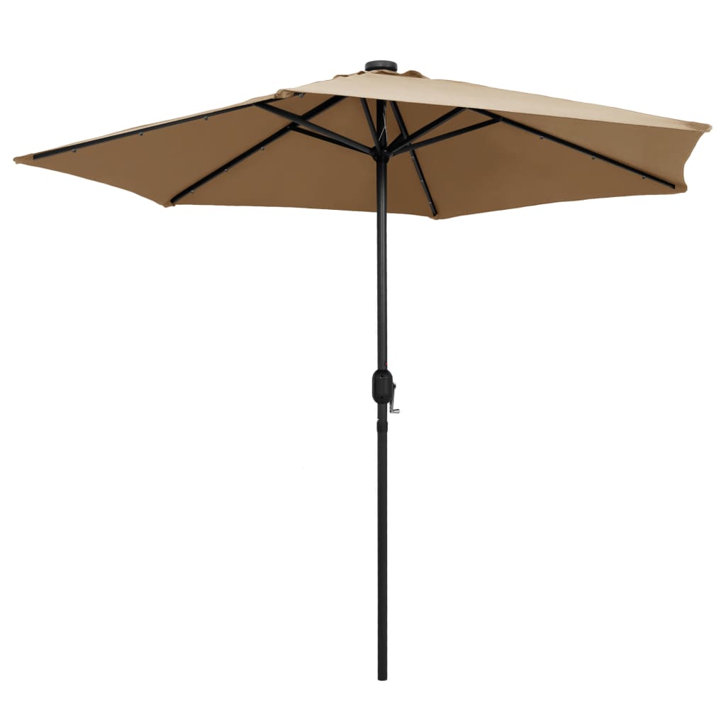Sodo skėtis LED BLAIR, taupe, 270x236cm