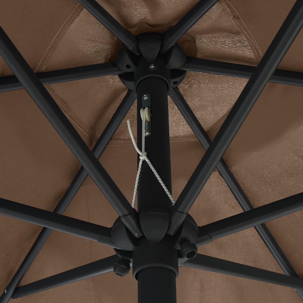 Sodo skėtis LED BLAIR, taupe, 270x236cm
