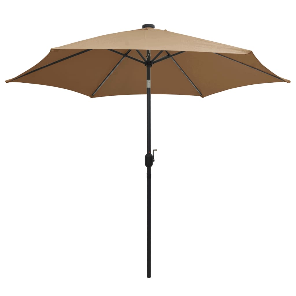 Sodo skėtis LED BLAKE, taupe, 300x240cm