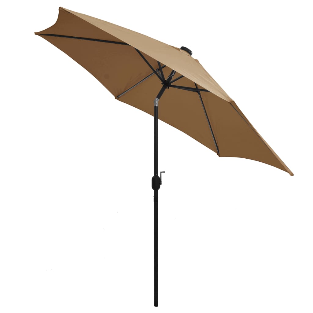 Sodo skėtis LED BLAKE, taupe, 300x240cm