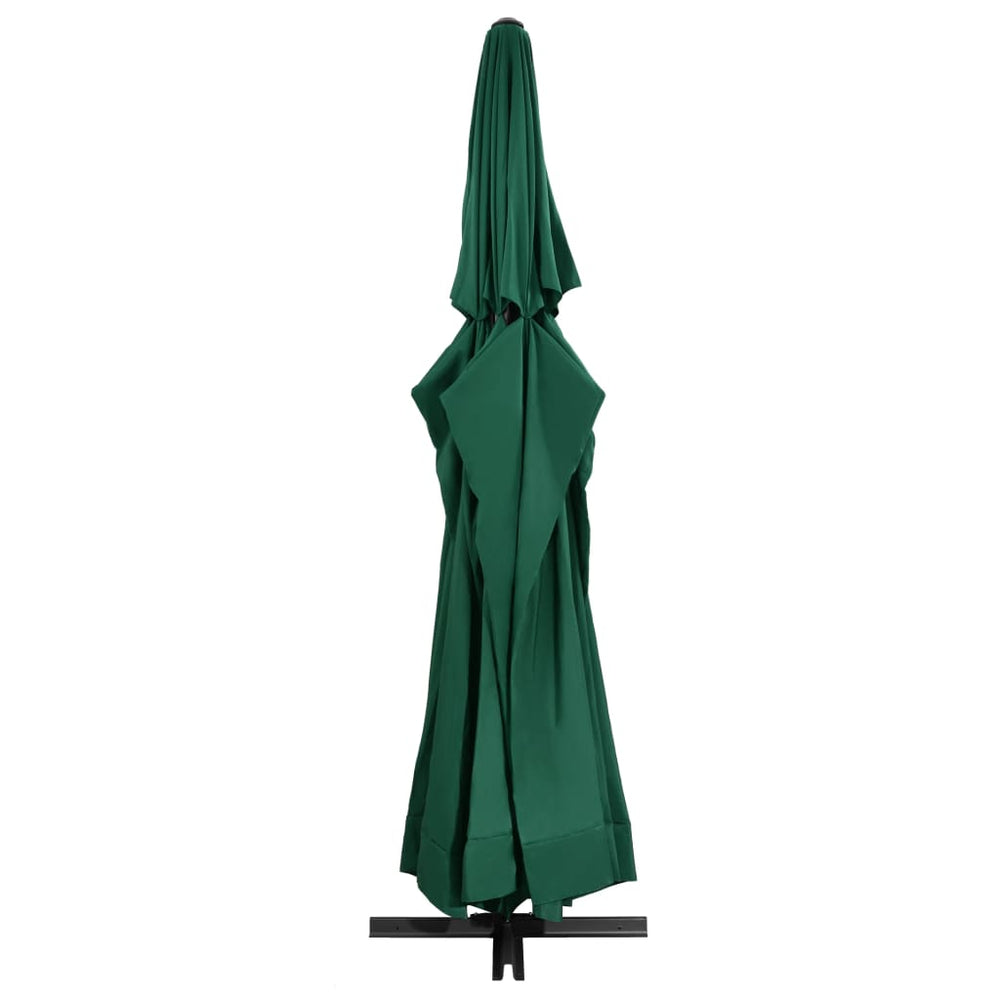 Garden umbrella with aluminium pole, green, 600cm