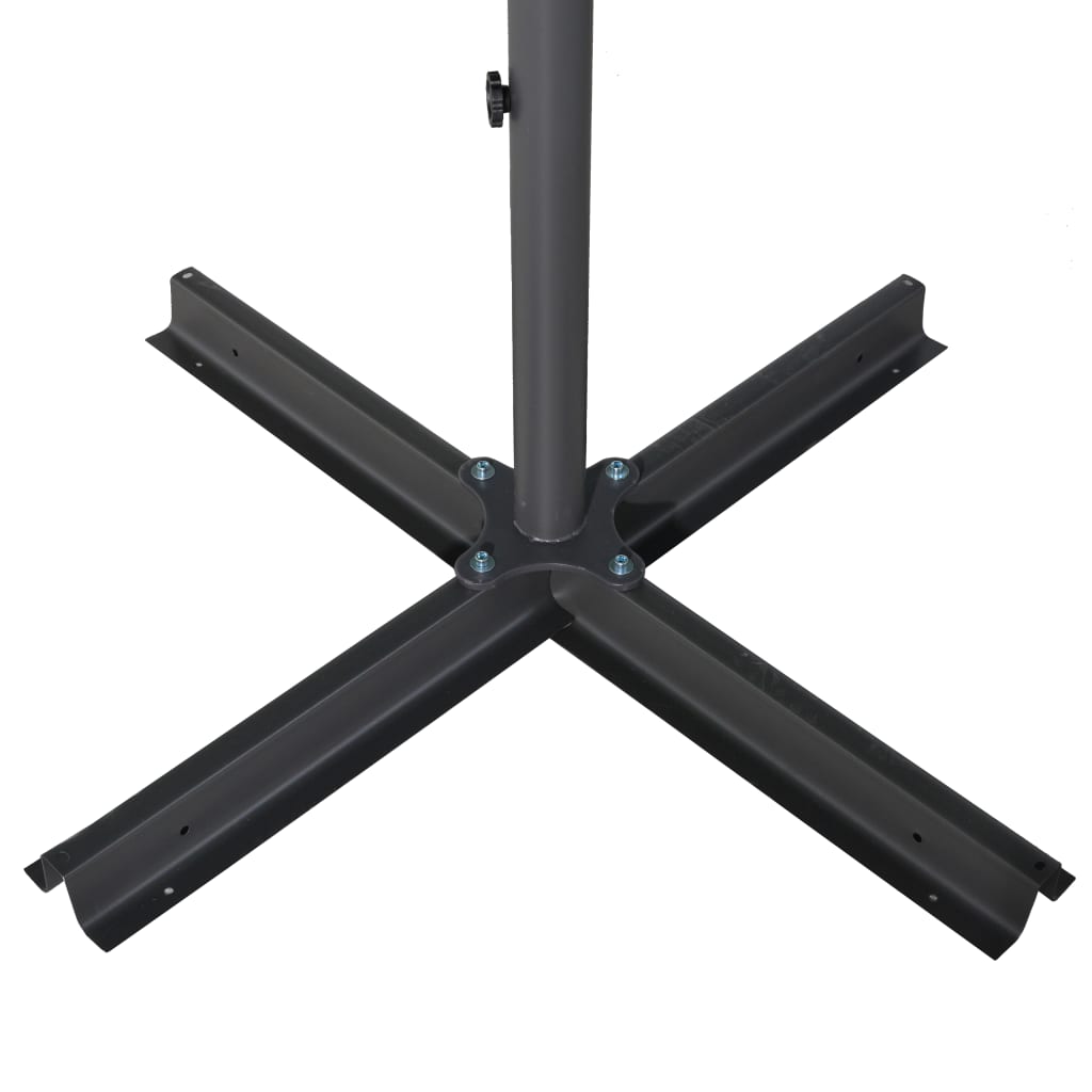 Garden umbrella with aluminium pole, green, 600cm