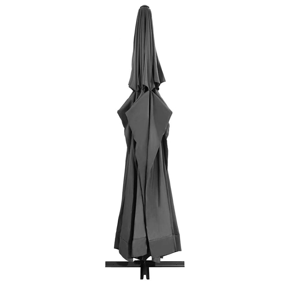 Garden Parasol with Aluminium Pole, Anthracite, 600cm