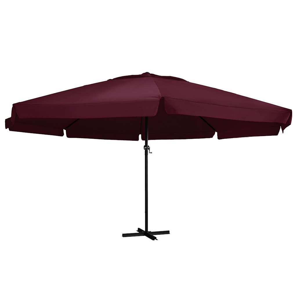 Garden Parasol with Aluminium Pole, Red, 600cm