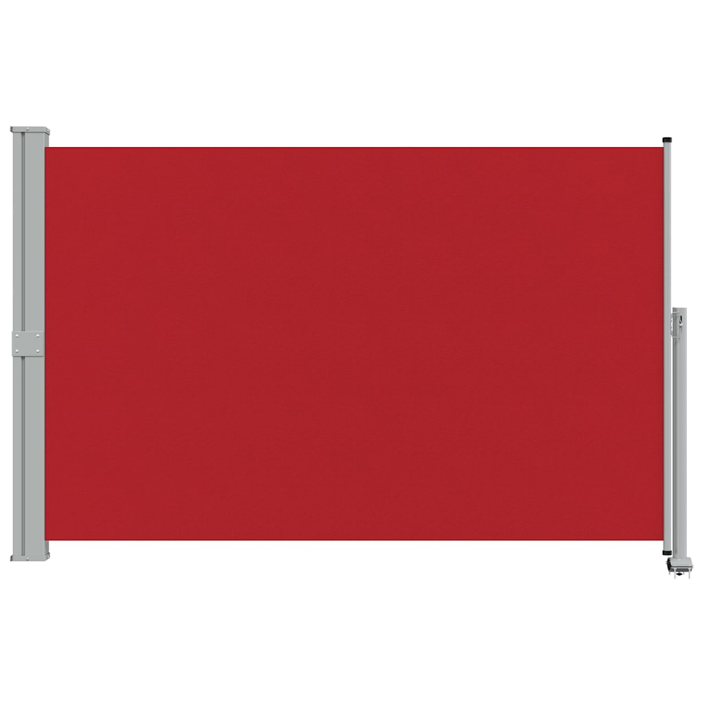 Retractable side garden awning, red, 160x300cm