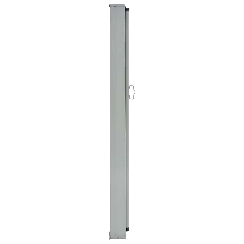 Retractable side awning, black, 60x300cm