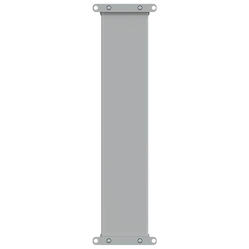 Retractable side awning, black, 60x300cm