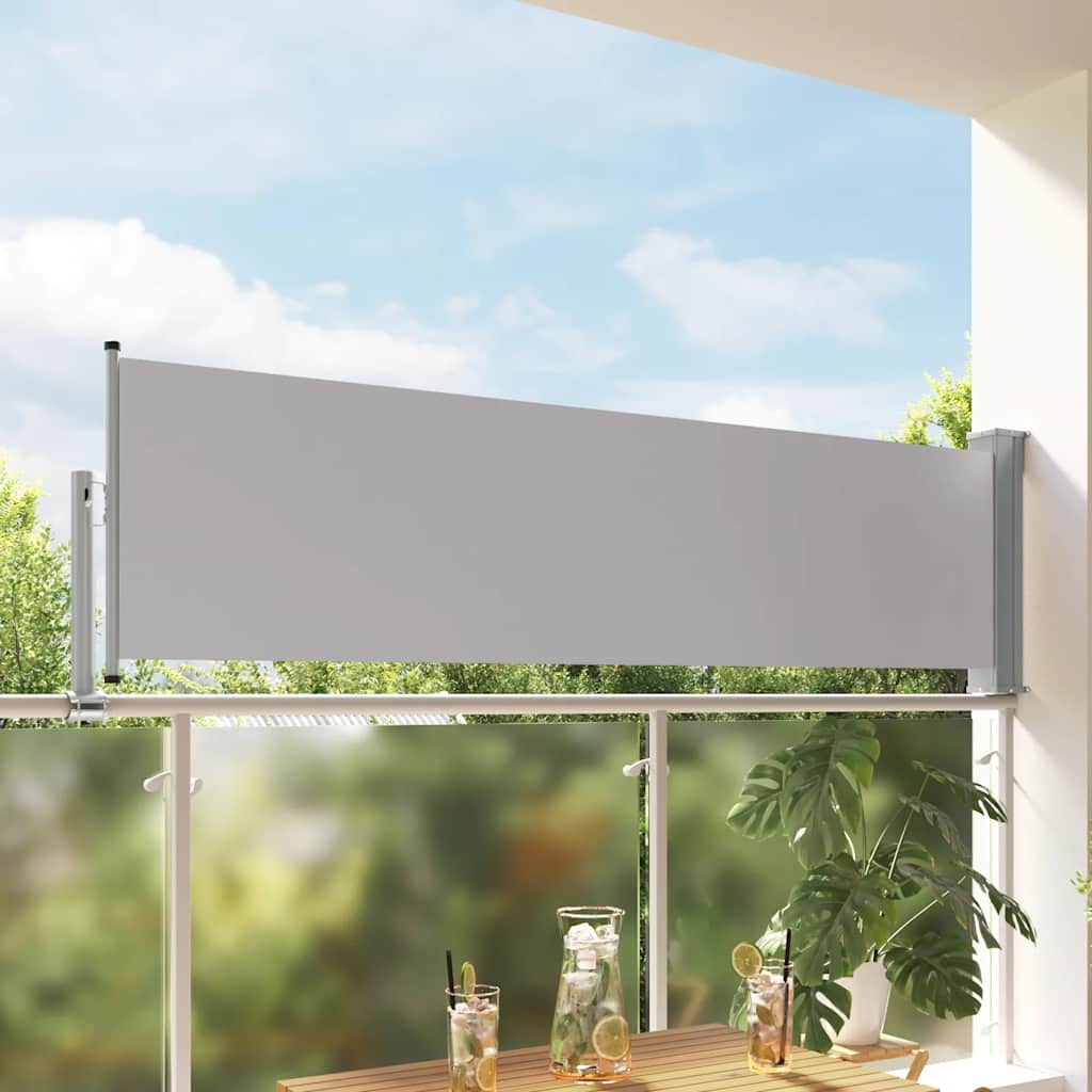Izvelkams sānu pagalma nodalījums, pelēks, 80x300cm